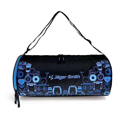 Jager_Smith Jager-Smith GB 500 Multipurpose Gym Bag with Shoe Compartment (Black, Blue) - Image 1