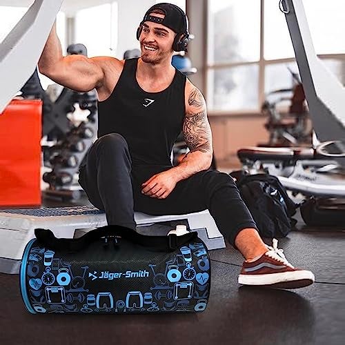 Jager_Smith Jager-Smith GB 500 Multipurpose Gym Bag with Shoe Compartment (Black, Blue) - Image 5