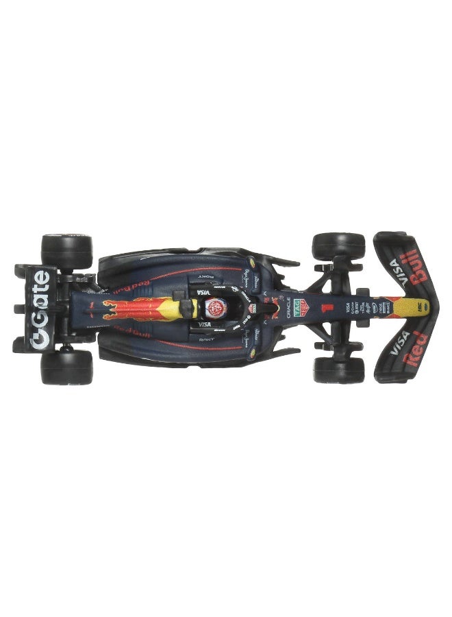 Hot Wheels Red Bull Max Verstappen #1, 1:64 Scale Premium Die-Cast Formula 1® Collectible Toy Race Car with Real Riders Tires & Metal/Metal Body & Chassis - Image 3