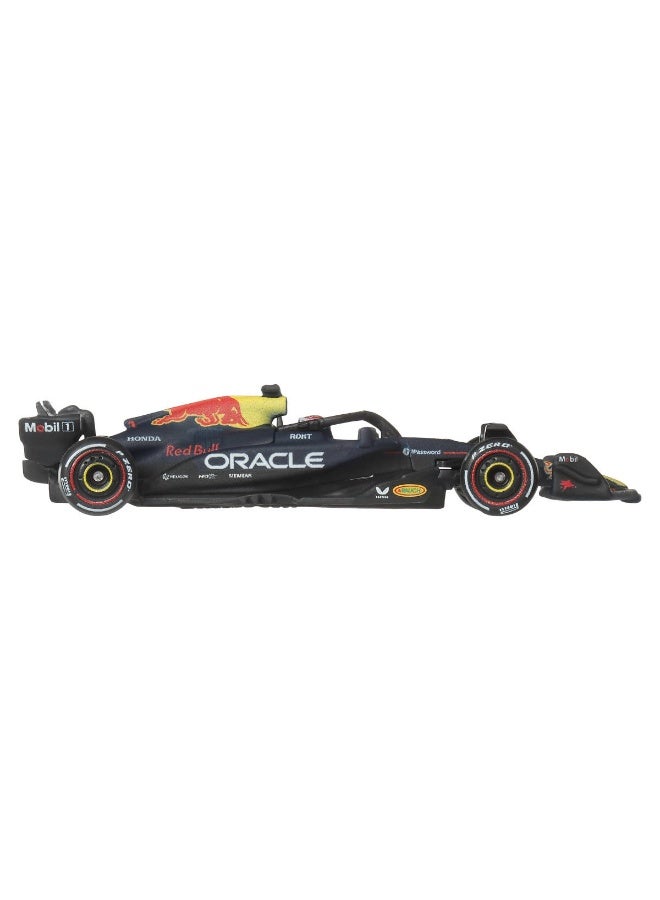 Hot Wheels Red Bull Max Verstappen #1, 1:64 Scale Premium Die-Cast Formula 1® Collectible Toy Race Car with Real Riders Tires & Metal/Metal Body & Chassis - Image 4