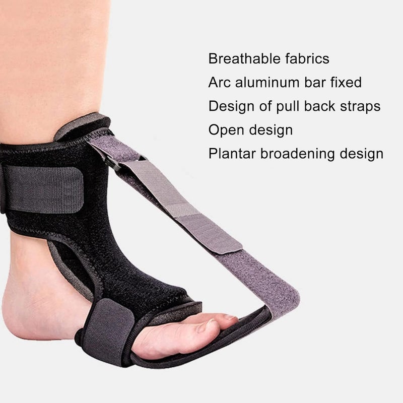 klarako Foot Splint, Night Splint Foot Brace Foot Drop Support Corrector for Heel Spur Arch Ankle Pain Foot Stabilizer Drop Foot Correctorfor Men Women(S) - Image 2