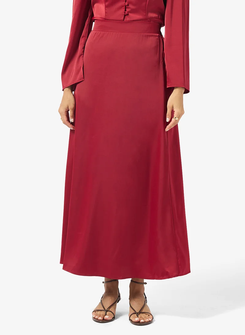 Khizana  Longline Peplum Top & Skirt Set for Women | Best Price UAE