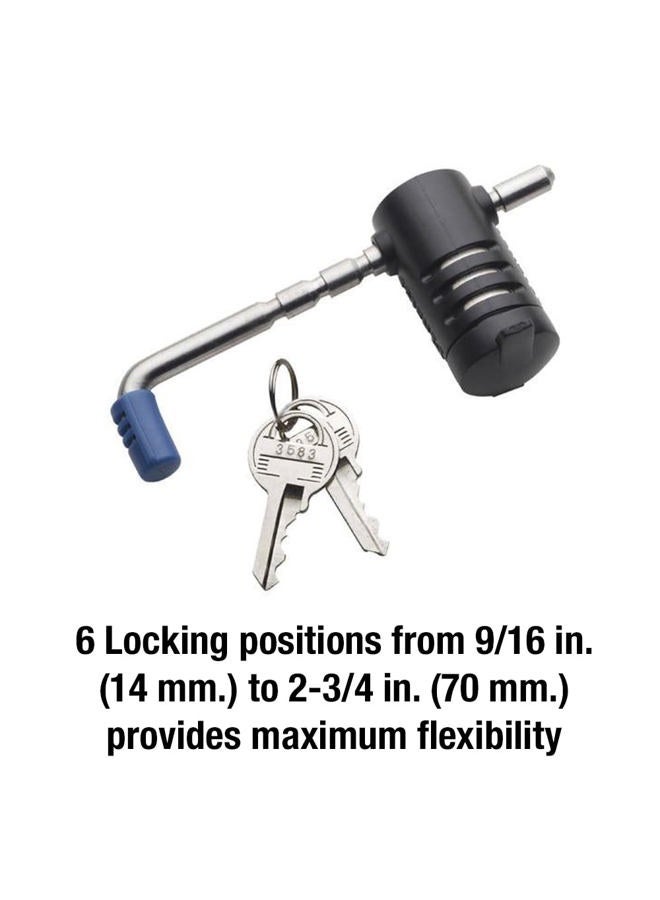 Master Lock Trailer, Stainless Steel Adjustable Coupler Latch Lock, 2847DAT, 1 Pack - Image 4