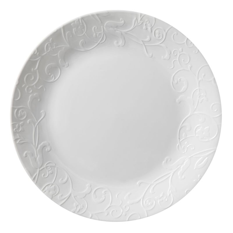 Corelle Embossed Bella Faenza 1025 Dinner Plate Set of 8