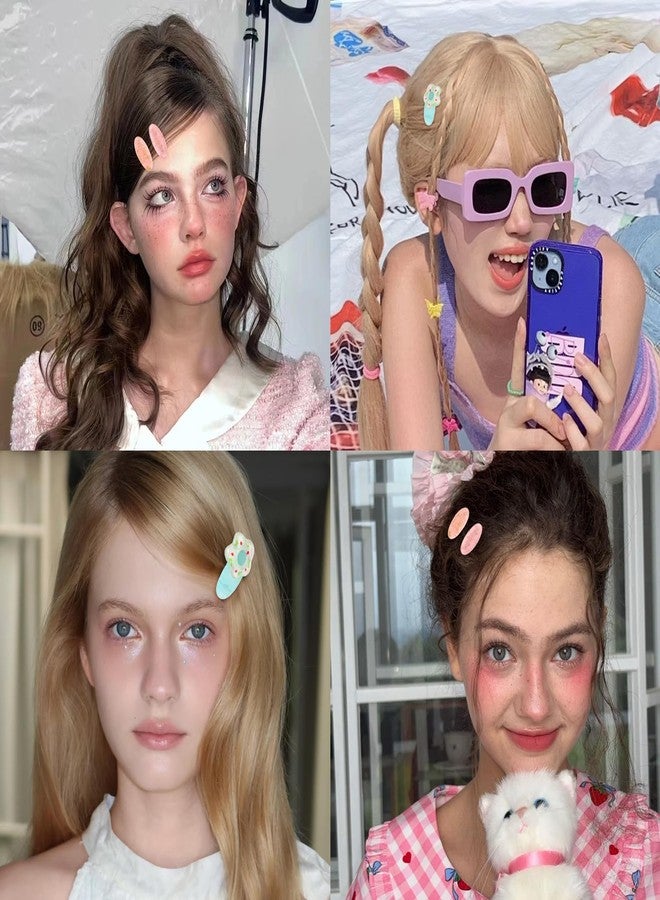 SAOROPEB 21PCS Cute Hair Clips for Girls Toddler Hair Accessories Kids Hair Clips Candy Color Cartoon Design for Little Girls - Image 3