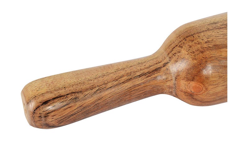 LMR3 MAMTA Creations Wooden Rolling Pin Sheesham Belan Wooden Roti Roller Pin Belan for Chapati Design 2 Belan  - Image 2
