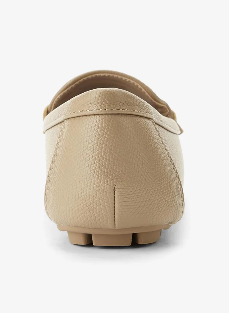 Le Confort TAUPE Loafer With Mettalic Trim for Women | Best Price UAE