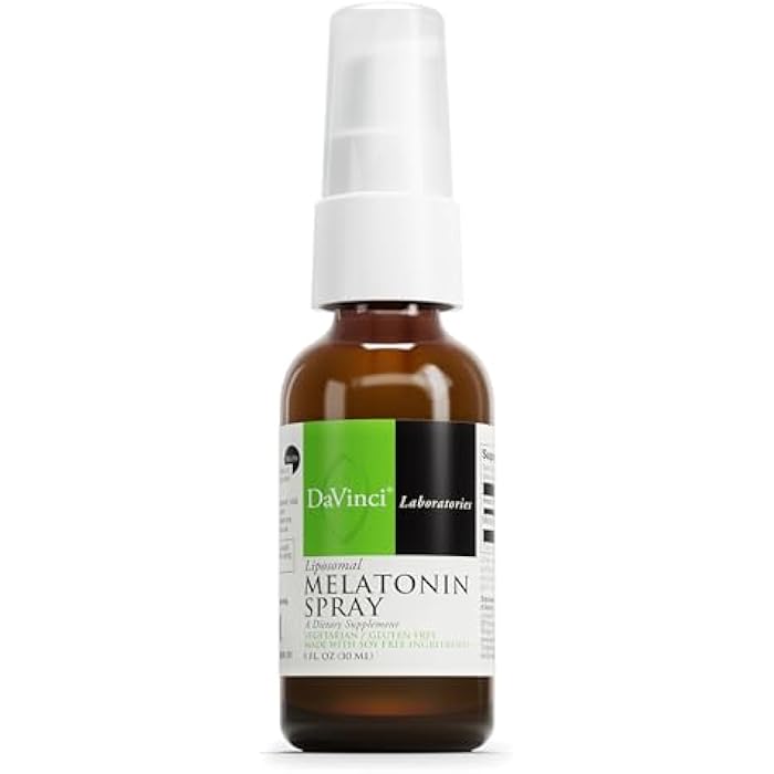 DAVINCI Labs Liposomal Melatonin Spray - Sleep Support Supplement - Bedtime Spray with 3mg Melatonin Per Serving - Fast-Acting Formula - Supports Restful Sleep - 30 mL - Image 1