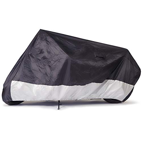 Budge Sportsman Motorcycle Cover, Black, Waterproof, Universal Fit, Fits up to 96", Model: MC-7 - Image 1