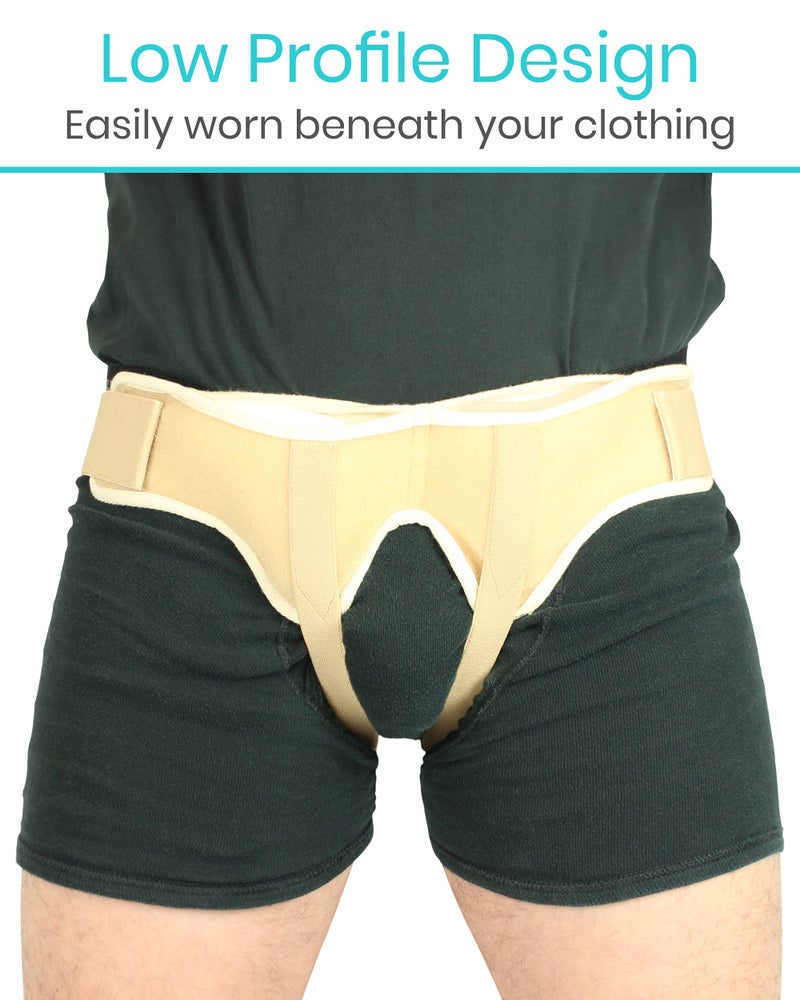 Vive Hernia Belt for Men & Women â€“ Inguinal Belt for Single/Double Hernia, With 2 Removable Pads, Adjustable Waistband, Discreet Daily Relief Design, For Inguinal or Sports Hernias Support, Breathable - Image 3