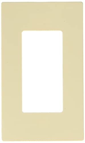 Leviton 1-Gang Decora Plus Screwless Wall Plate, 80301-ST, Light Almond - Image 4