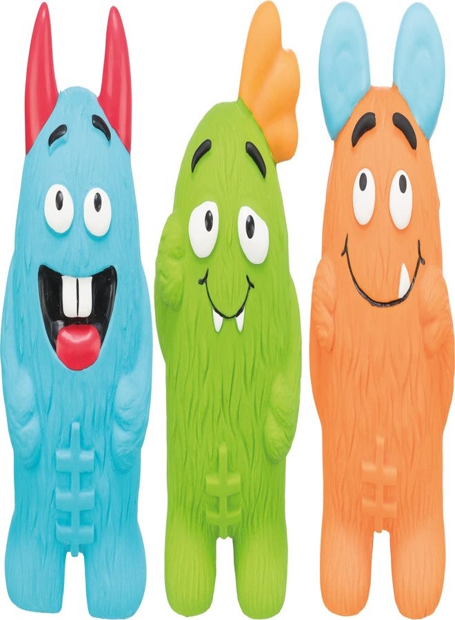 TRIXIE Monster Latex Dog Toy | Durable Squeaky Chew Toy for Dogs | 1 X Monster Shaped Latex Toy for Fun Play - 10 cm - Image 1