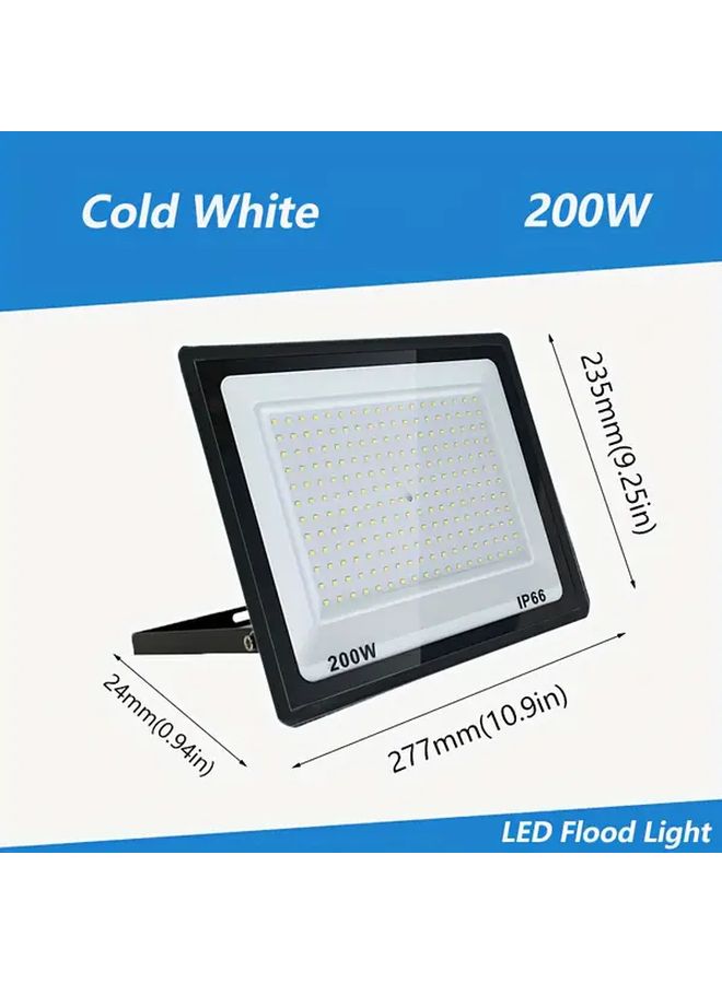 200W LED Flood Light Neutral Light Outdoor Aluminum Glass Spotlight Hardwired Reflector Lamp For Garden Park Sports Stadium Farm Scenic Area - Image 2