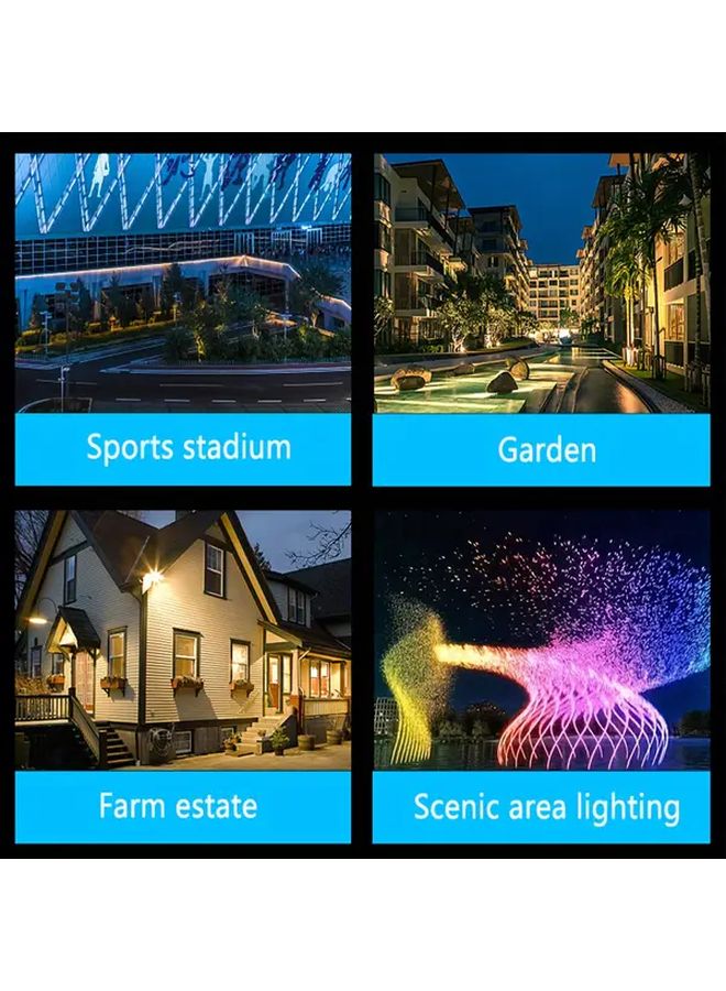200W LED Flood Light Neutral Light Outdoor Aluminum Glass Spotlight Hardwired Reflector Lamp For Garden Park Sports Stadium Farm Scenic Area - Image 4