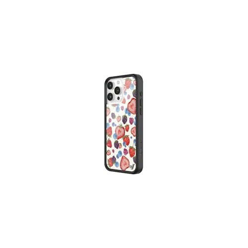 Wildflower Cases Compatible with iPhone 16 Pro Max Protective Black Bumper 65ft Drop Test Certified Women Owned Small Business Berries Aesthetic Classic Popular Trendy Fruit Tart - Image 3