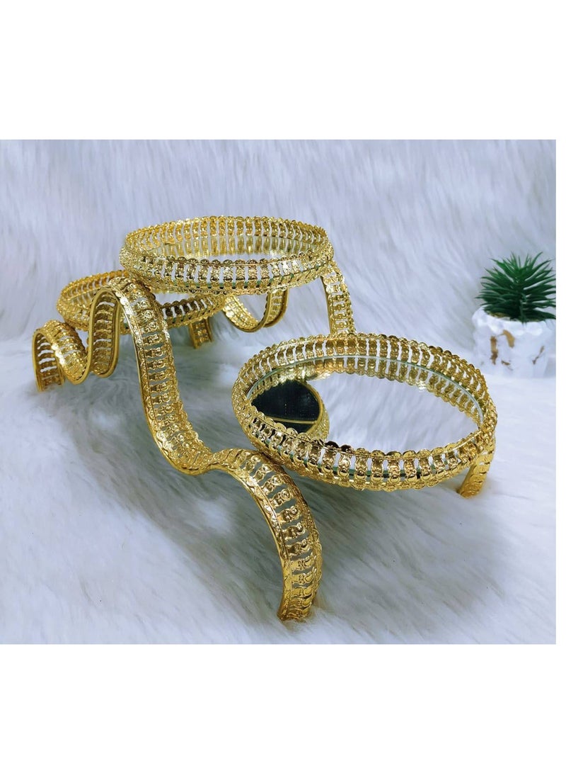 A carrier of 3 metal tiles, high-quality gold check paint, non-corrosion or discolouration reflective mirror dishes, 4 ml foam protection tile for the mirror, size 19 cm, width 37 cm, depth 21 cm - Image 3