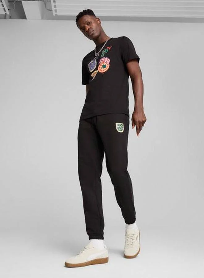 PUMA black Legacy Graphic Sweatpants for Men | Best Price UAE