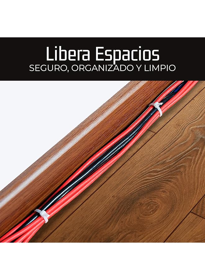 erorex Zip Ties 100 Pack 12 Inch Heavy Duty 40Lbs Tensile Strength Nylon White Cable Wire Ties For Indoor And Outdoor Use - Image 4