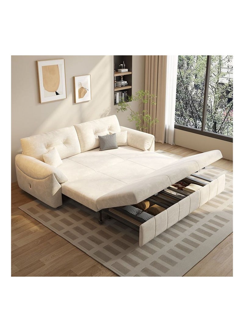 AWD Sofa Bed, Retractable Sofa Cum Bed, Sofa Convertible Bed, Easy To Clean, Foldable Living Room Multifunctional Sofa Furniture Comfortable Cushion, Strong Bearing 190x85x80 cm  - Image 3