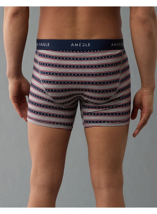 American Eagle AEO Men's USA 4.5" Classic Boxer Brief  - Image 4