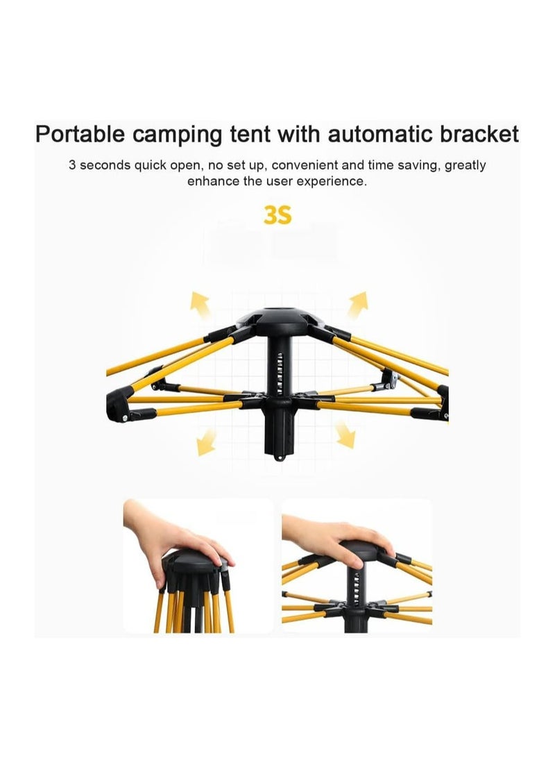Oasisgalore Tent Outdoor Automatic Quick-Opening Camping Tent Rainproof Multi-person Camping with Two Doors and Two Windows  - Image 4