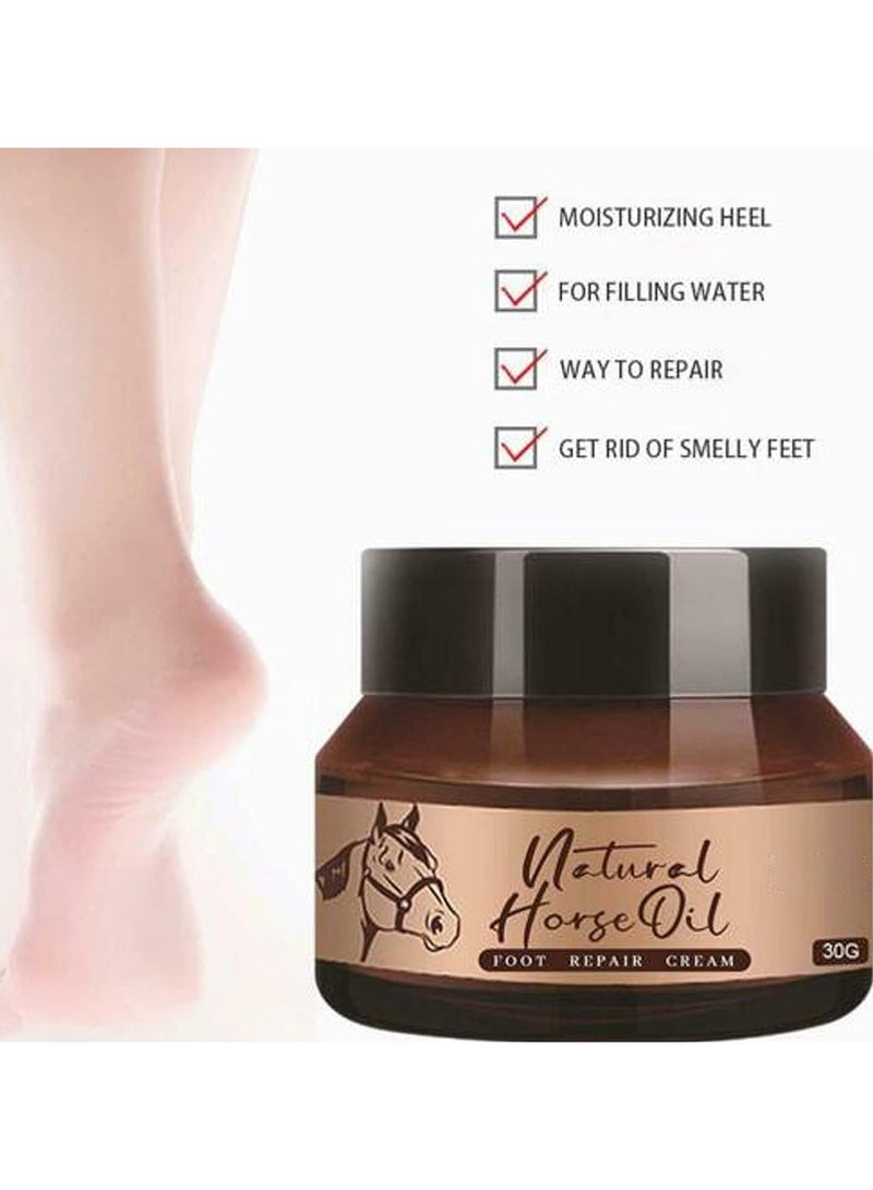 EELHOE Pamper Your Feet with Natural Horse Oil Foot Repair Cream - Ultimate Moisturization for Rough, Dry, and Cracked Skin - For Men and Women - Image 2