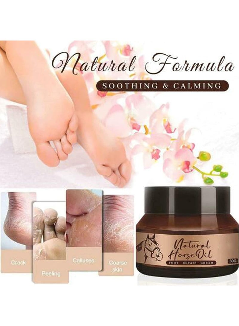 EELHOE Pamper Your Feet with Natural Horse Oil Foot Repair Cream - Ultimate Moisturization for Rough, Dry, and Cracked Skin - For Men and Women - Image 3