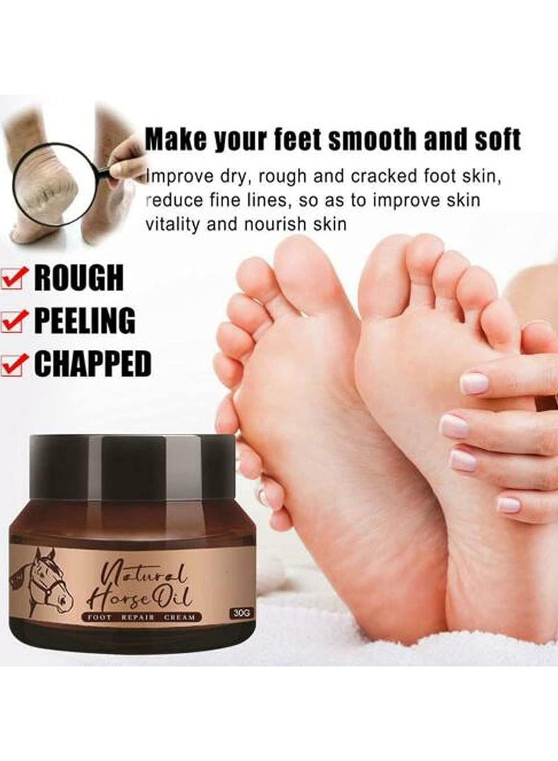 EELHOE Pamper Your Feet with Natural Horse Oil Foot Repair Cream - Ultimate Moisturization for Rough, Dry, and Cracked Skin - For Men and Women - Image 5
