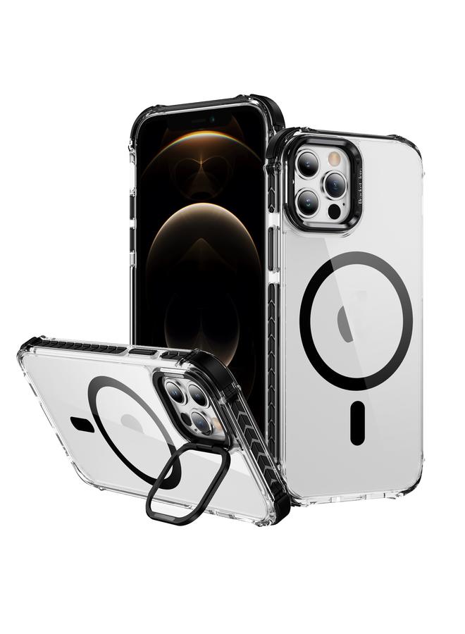 Zaboon Case For iPhone 12 Pro Rainbow Series Transparent MagSafe Lens Holder Phone Case - Image 1