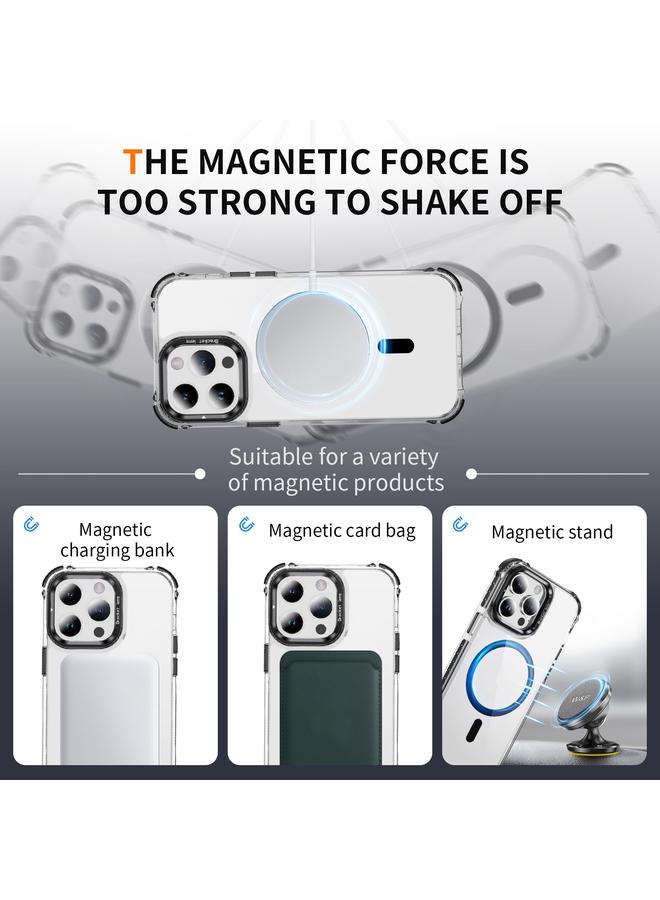 Zaboon Case For iPhone 12 Pro Rainbow Series Transparent MagSafe Lens Holder Phone Case - Image 3