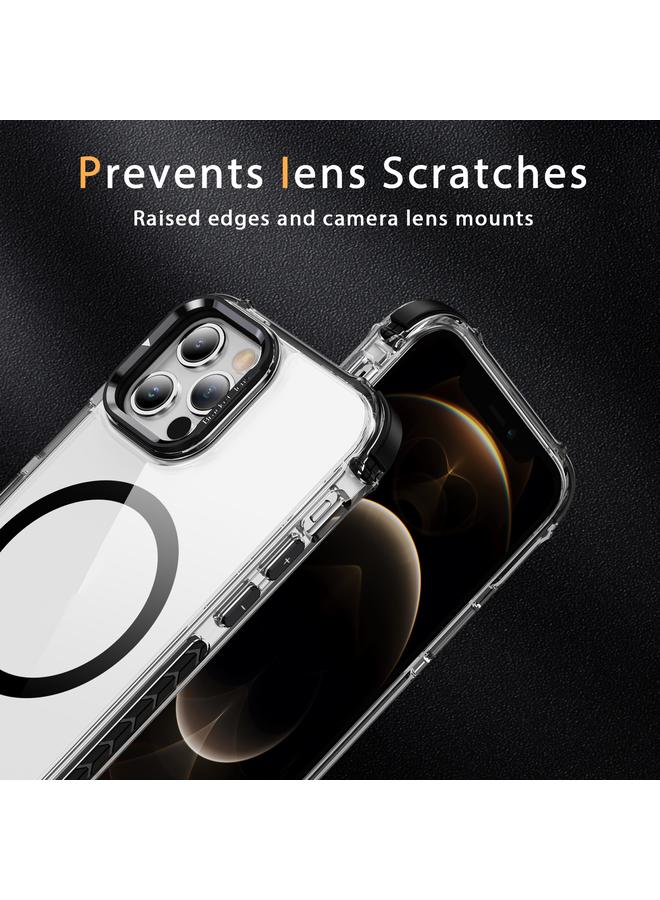 Zaboon Case For iPhone 12 Pro Rainbow Series Transparent MagSafe Lens Holder Phone Case - Image 4