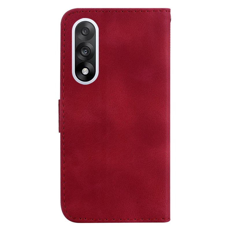 إيروريكس جراب هاتف جلدي منقوش على شكل سبعة لهاتف OnePlus Ace 5 Ultra / Nord 5 5G (أحمر) - Image 4