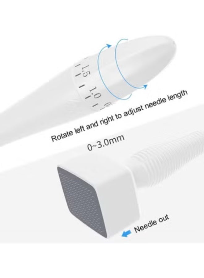 اس كي كيو اي ار 140 Adjustable Stamp Pins,for Hair, Beard Growth, Face, Body - Best Derma Roller Alternative - Image 2
