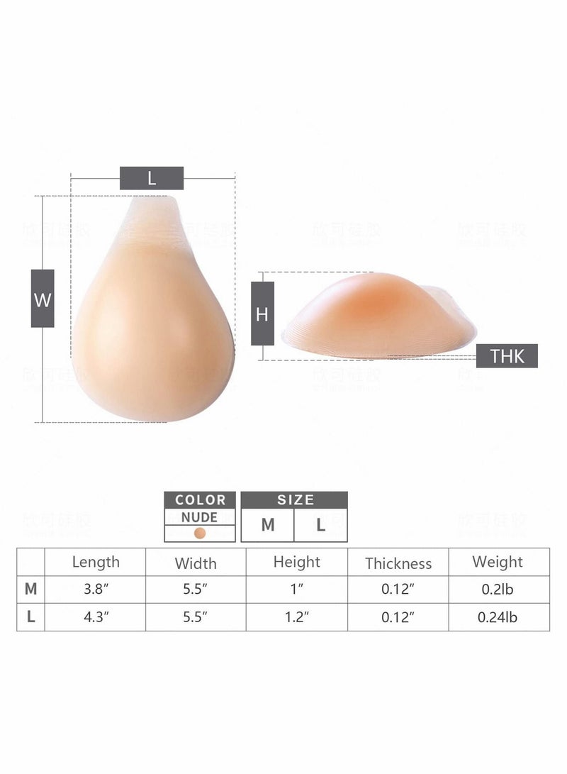 NIBEMINENT Adhesive Silicone Lift Bra Reusable Stick Invisible Nipple Covers Strapless Backless Deep V for Women 2 PCS - Image 2