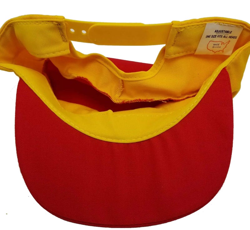 McDonald's قبعة ماكدونالدز فينتاج 1990s الزي الرسمي للموظفين أصفر، أحمر - Image 5