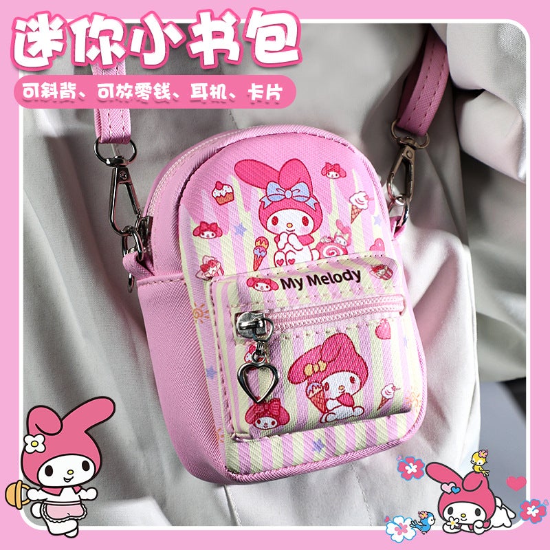 Mini School Bag Sanrio Kids Toy Mini Stationery Set Storage Box for Girls - Image 4