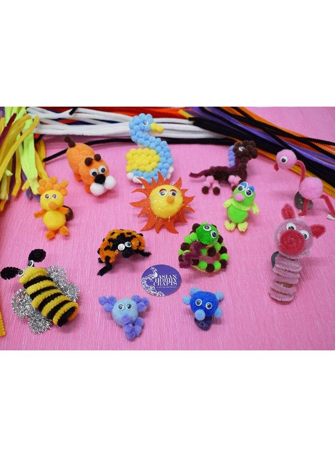 AmigozZ Pipe Cleaner 12”: Multi Color : 100pcs : for Hobby Crafts, Scrapbooking, DIY Accessory(color as per availability) - Image 4