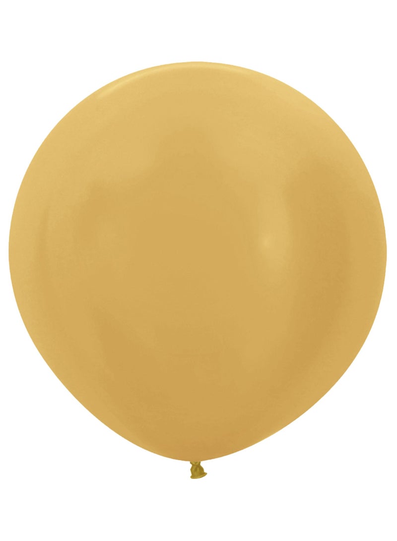 sempertex R-24 Metallic 570 Gold 3pcs/bag balloon - Image 1