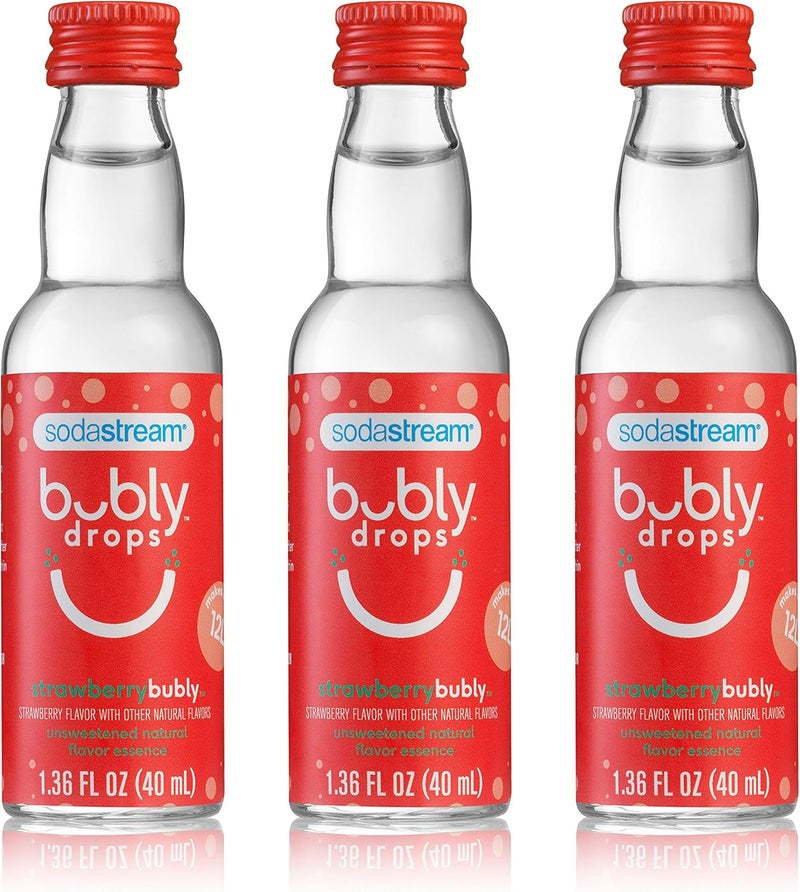 SodaStream bubly Drops - Strawberry Flavor (Pack of 3) - Image 1