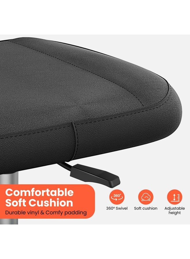 TASALON Multi-Use Footrest Stool Adjustable Height with 360° Rolling Lockable Wheels,Rest Ottoman,Office Footrests,Video Game Stool for Gaming for Home Office- Black - Image 3