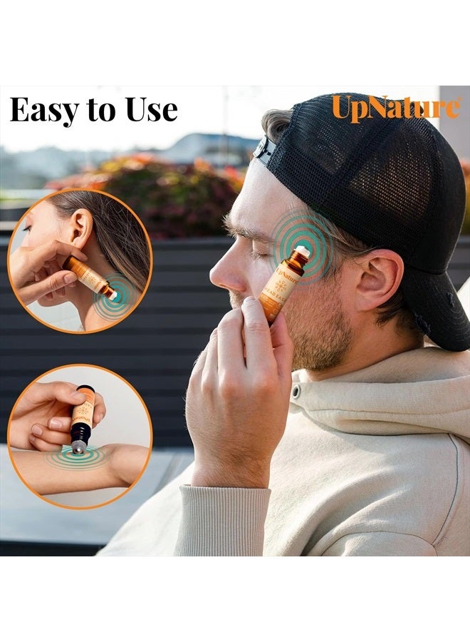 upnature Head Ease Essential Oil Roll On Blend – Natural Head Tension Relief with Peppermint Oil, Rosemary Oil & Frankincense Oil Therapeutic Grade – Relaxing Aromatherapy Essential Oil - Image 4