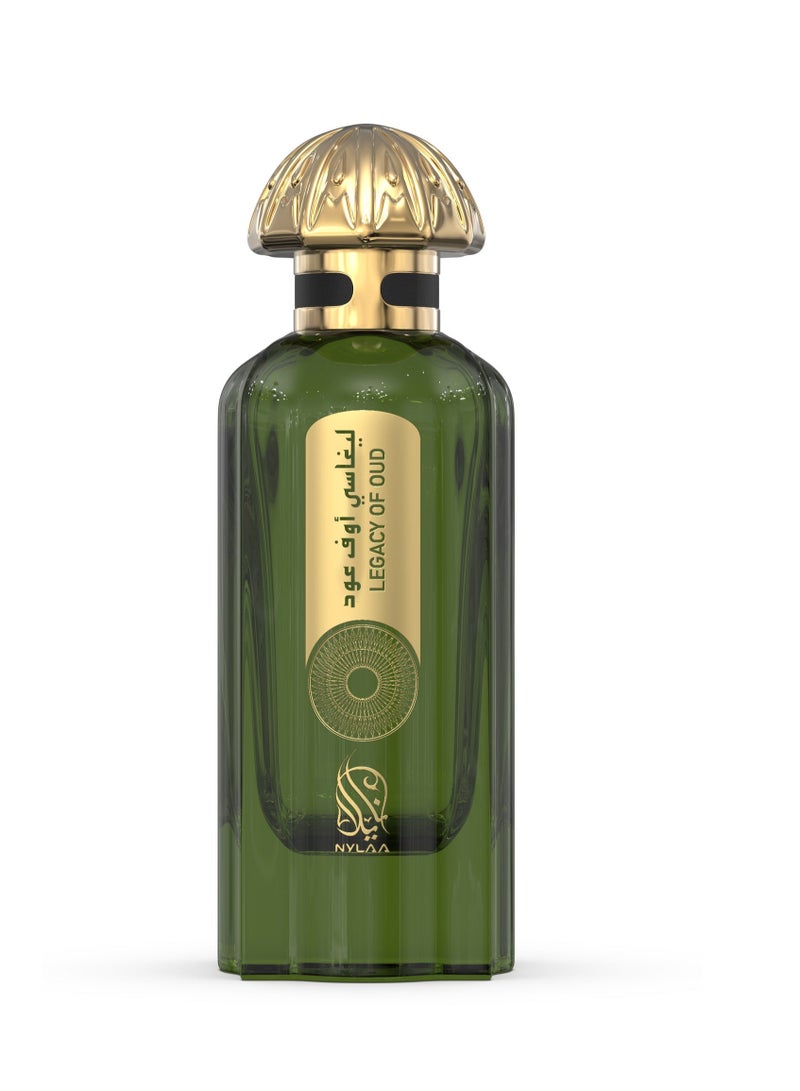 NYLAA ليجاسي أوف عود ماء العطر (EDP) 100ML | عطر فاخر للجنسين (رجال ونساء) | عطر عود طويل الأمد | عطر للاستخدام اليومي - Image 2