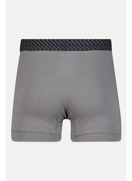 Tommy John Men 2 Pieces 6 Inseam Brand Logo Boxer Briefs, Navy/Grey  - Image 3