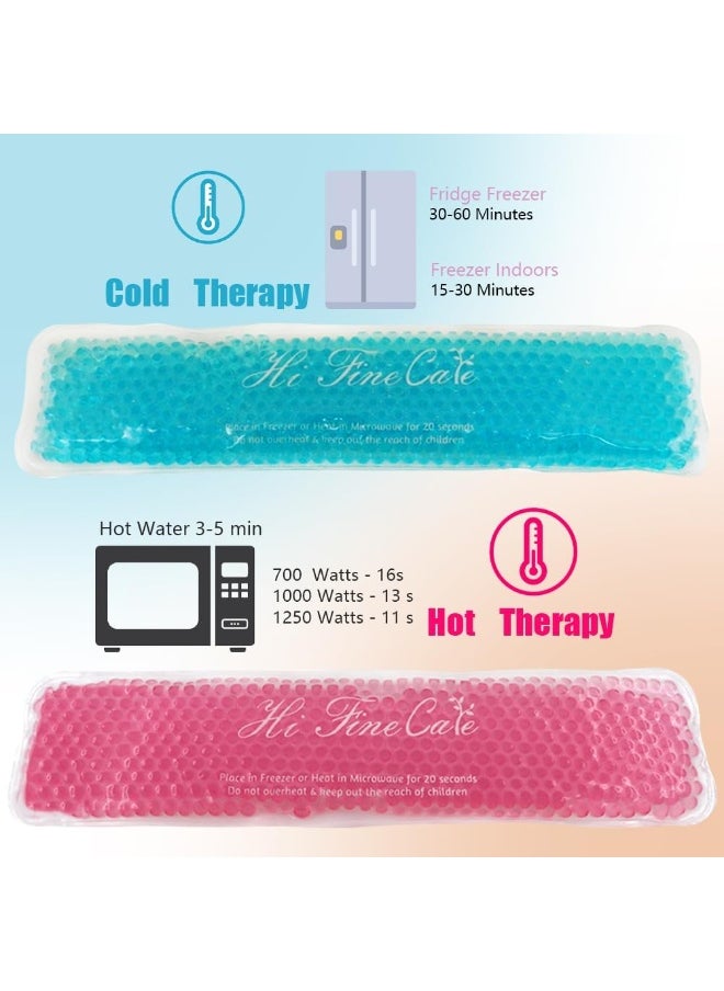 HI FINE CARE Perineal Cooling Pad, Postpartum Cold Packs Gel Bead Ice Pack Cold Therapy for Women After Pregnancy and Delivery, 2 Ice Pack and 3 Cover (Blue)  - Image 3
