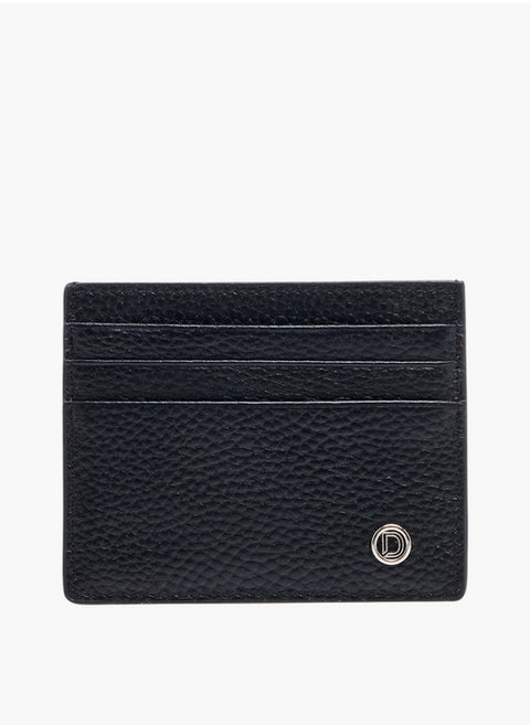 Men's Textured Card Holder with Open Top