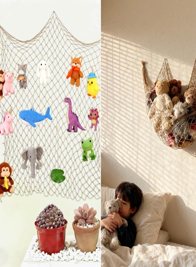 ZUEXT Caramel Decorative Fishing Net 80x40 Inch, Large Picture Fish Net, Wall Photo Hanging Fishnet for Nautical Mermaid Pirate Ocean Themed Hawaii Beach Under the Sea Party Decorations - Image 4