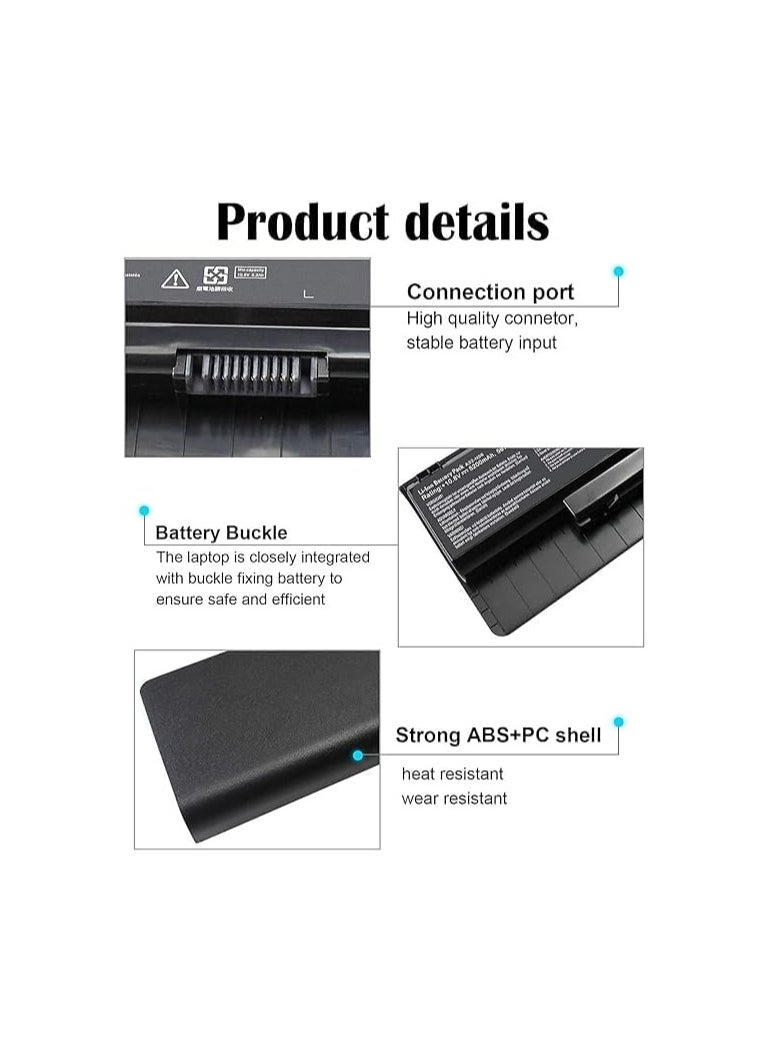 A32 N56 Battery Compatible with ASUS N46 N46V N46VM N46VZ N56 N56D N56V N56J N56JK N56JN N56JR N56VB N56VJ N56VM N56VZ N56DP N76V N76VJ N76VM N76VZ A31 N56 A32 N46 A33 N56