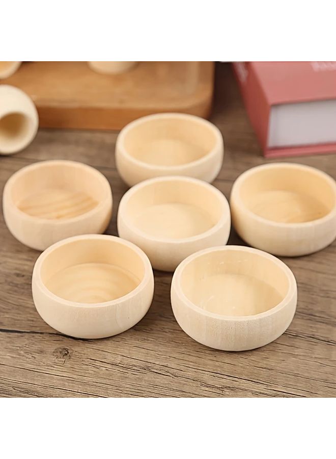 Wooden Oval Aromatherapy Diffuser 5 Pieces Natural Essential Oil Scent Diffusion for Car Home - Image 4