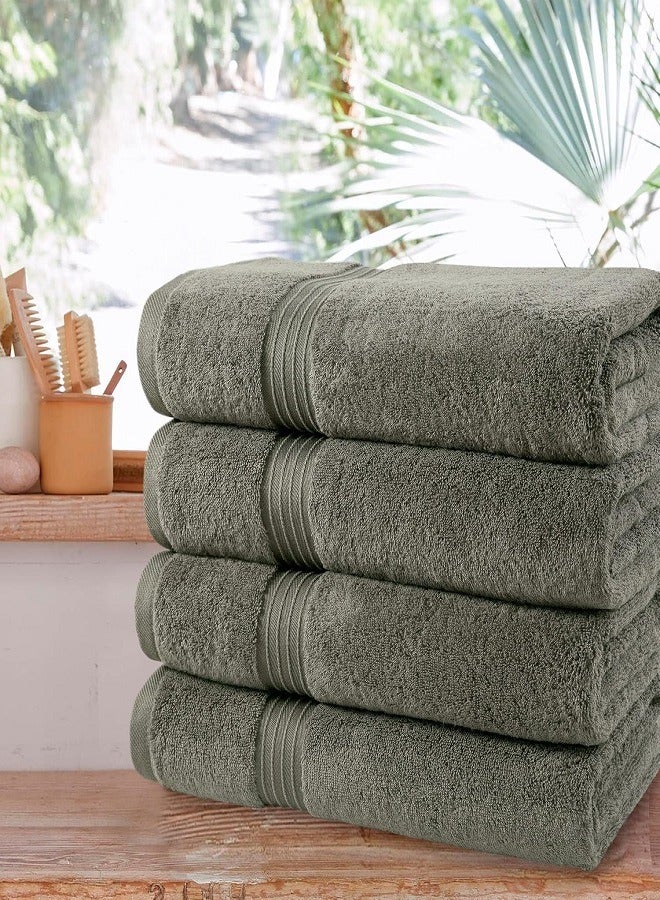 Bath Towel Set (6 Pack, 70 X 140 cm) Quick Drying Highly Absorbent Thick Bathroom Towels - Soft Hotel Quality for Bath and Spa - Image 2