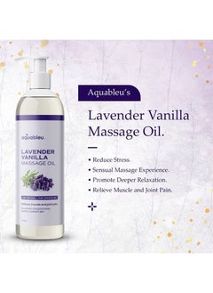 Lavender Vanilla Massage Oil 100% Pure & All-Natural - Natural at-Home Massage Therapy, Soothes Skin & Muscles - Full Body Massage Oil – Sensual and Relaxing – for Men and Women 12 fl oz - pzsku/Z7A32C415EB3D0AF7170EZ/45/_/1681727419/b1b65628-02db-4909-b9df-8a4e506f3c9a